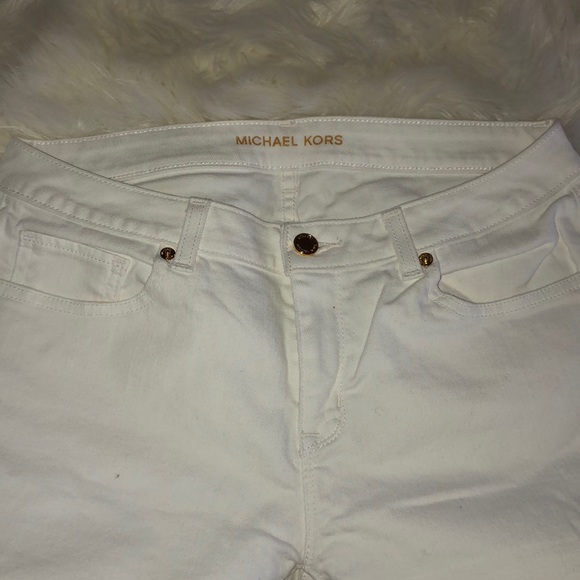 white Michael Kors cropped pants/jeans - Picture 3 of 6